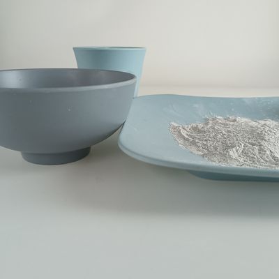 C3H6N6 Melamin Glazing Powder 1.661 Yoğunluk %99.8 Saflık Gıdaya Dokunma Güvenli