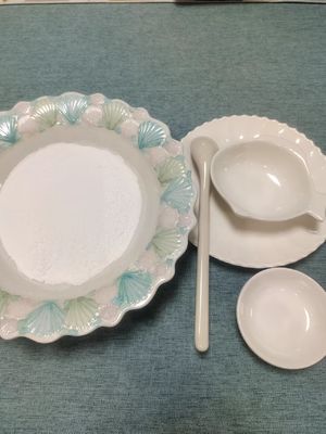 Drop Proof Melamin Hammadde Beyaz Toz Kokusuz ISO Sertifikası