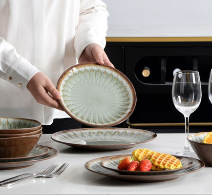 Parti Tabakları ve Kasaları 12pc Melamine Yemek Cihazları Seti Iso