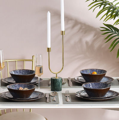 12 Parça Parti Melamine Masa Cihazları Seti Isı Direnci