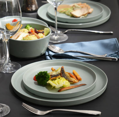 Kırılmaz Melamine Masa Cihazları Seti Bulaşık Makinesi Güvenli BPA Serbest Sage