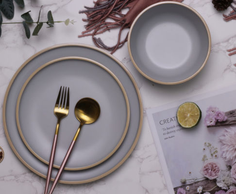 Kamp Melamine Yemek Tabakları ve Kasaları 12 Pcs