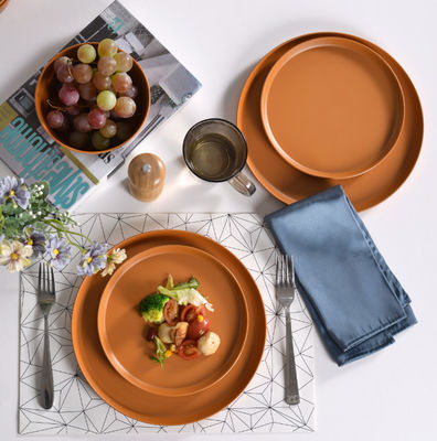 12 pcs Melamine Tabakları Kaseler Durable Bulaşık Makinesi Güvenli BPA Serbest