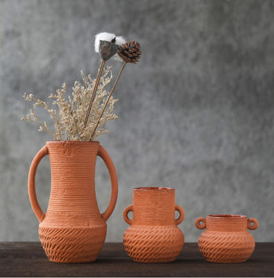 Geniş Ağızlı Keramik Yüksek Zemin Vazo Şükran Günü Hediyesi