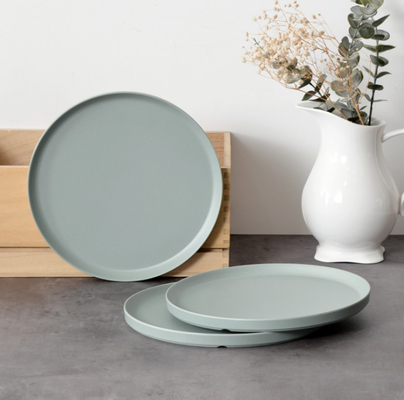 FINE&NICE Melamine Tabakları, 6 Parça Yemek Tabakları, 10.5 inç Tabak Setleri, Güvenli Bulaşıklar, Çizik Direnci, Bulaşık Makinesinde Güvenli