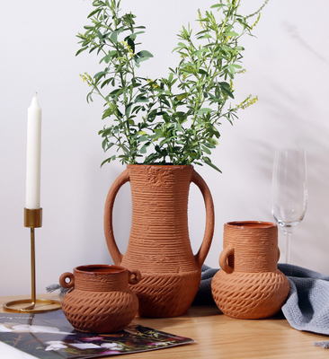 Lekelere dayanıklı Nordic Keramik Vazo Çiftlik Dekoru