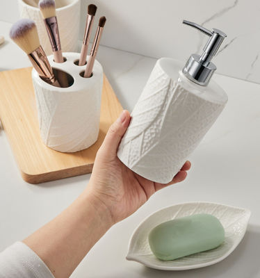 4 adet beyaz seramik diş fırçası tutucu kurşunsuz