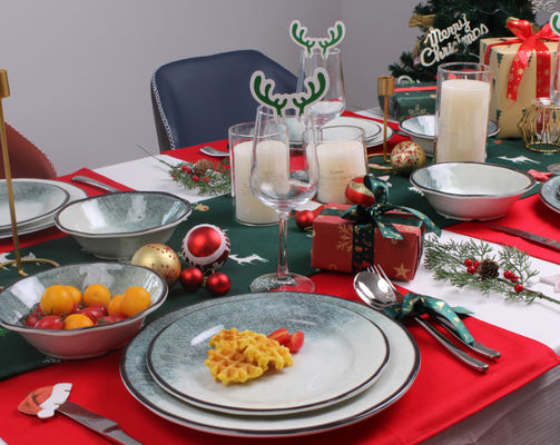 Malzeme Beyaz Melamine Plate Set Bulaşık makinesi Oteller için güvenli