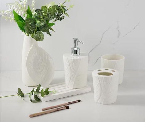 Kurşunsuz Keramik Diş fırçası tutucular Banyo Aksesuarları 4 adet