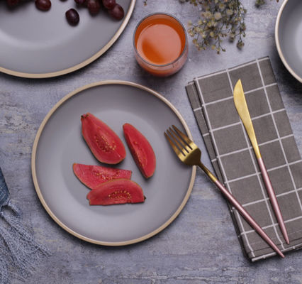 Gufaith 4 Melamine Yemek Cihazları Seti Tabaklar ve Kasalar 12 Pcs