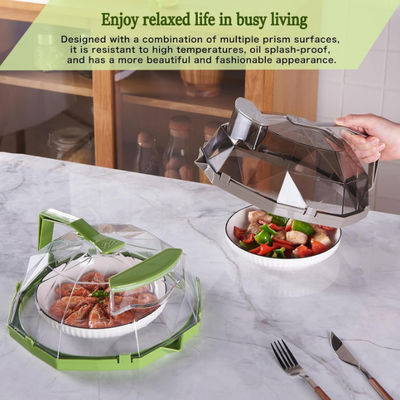 Güzel Güzel Mikrodalga Sıçrama Kapağı Gıda Mutfak Gadgets 10 Inch Handle ile