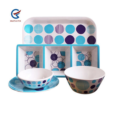 FDA Mavi Melamine Dinnerware Setleri Karıştırma Kâsesi