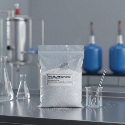 Nem %0.1 Maksimum Saf Melamin Tozu Kimyasal Üretim ve Endüstriyel Kullanım İçin Tasarlanmış Tehlikeli Olmayan Madde