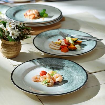 gufaith 6 kişilik Melamine Tabakları, Bulaşıklar Set, Melamine Yemek Tabakları Set 6 Pcs, Dışarıdaki Yemek Tabakları, Melamine Bulaşıklar, Tabak