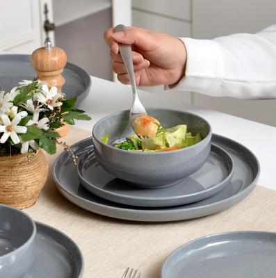Melamine yemek takımları Tabak ve kase takımları 12pcs 4 kişilik yemek takımları Melamine tabakları Açık hava yemek takımları hafif